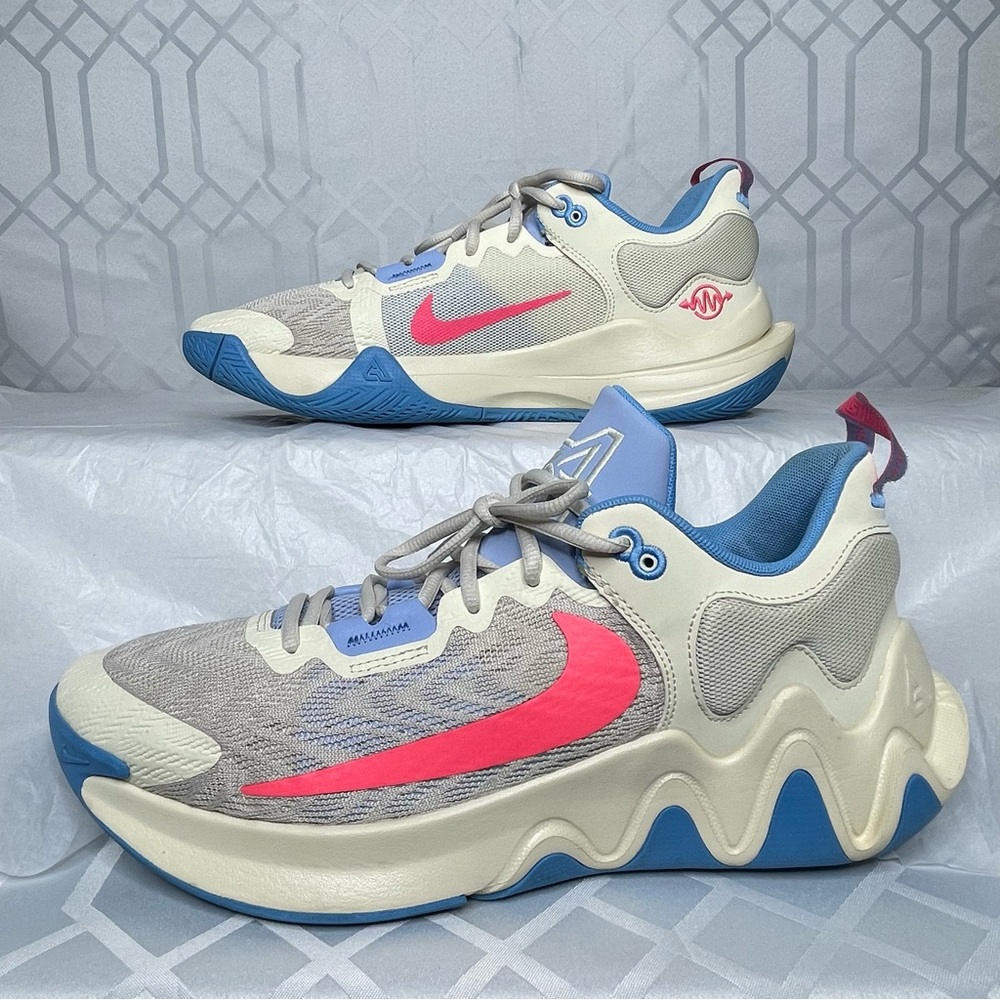 Nike Giannis Immortality 3 ASW All-Star Sail Pink Blue Basketball Shoes Size 12